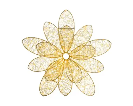 Lumineo Micro led bloem 38x13cm 200led goud/warm wit/klassiek warm - afbeelding 2