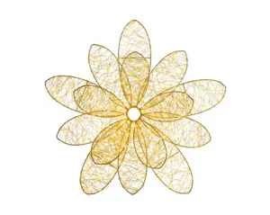 Lumineo Micro led bloem 38x13cm 200led goud/warm wit/klassiek warm - afbeelding 2