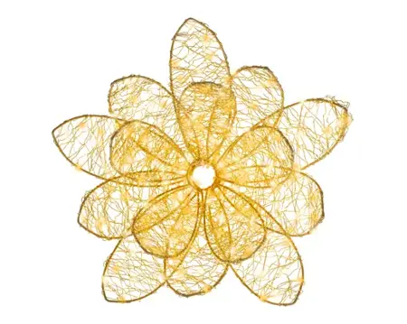 Lumineo Micro led bloem 58x16cm 300led goud/warm wit/klassiek warm - afbeelding 2