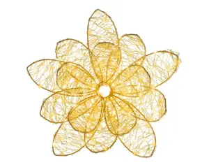 Lumineo Micro led bloem 58x16cm 300led goud/warm wit/klassiek warm - afbeelding 2