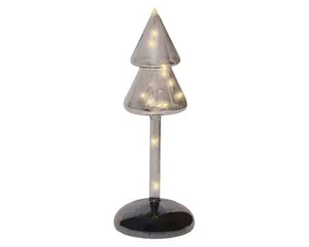 Lumineo micro led boom 24cm-12l grijs/warm wit - afbeelding 1