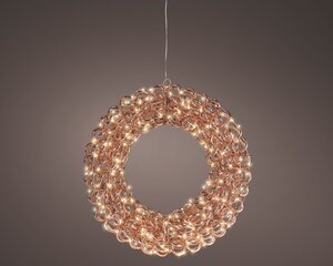 Lumineo micro led krans | 38x9cm | 300 LED | rose goud | warm wit - afbeelding 2