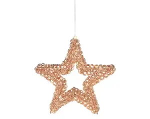 Lumineo micro led ster | 58x10 centimeter | 400 LED | rose goud | warm wit - afbeelding 1
