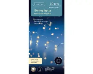 Lumineo microled 45cm-10LED zilver/warm wit - afbeelding 3