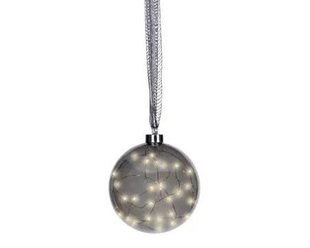 Lumineo microled bal 14cm grijs/warm wit - afbeelding 2