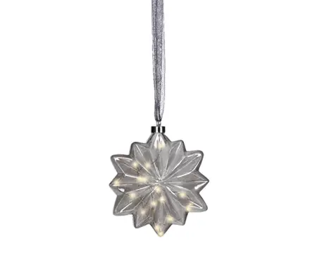 Lumineo microled bloem 19cm grijs/warm wit - afbeelding 2
