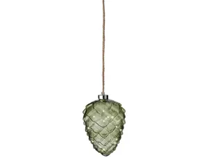 Lumineo microled dennenappel 15cm groen/warm wit - afbeelding 3