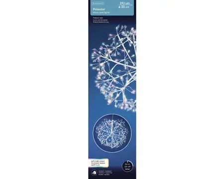Lumineo microled ster 35cm-192l wit/multi - afbeelding 1
