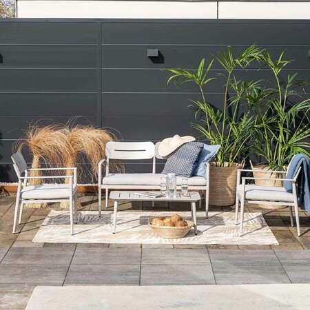 Morella loungeset 4-delig taupe - afbeelding 5