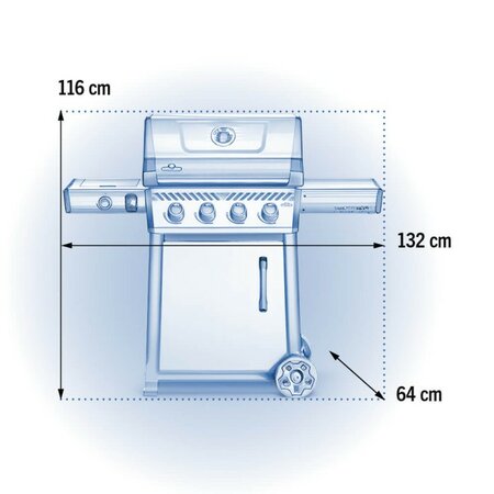 Napoleon Barbecue Freestyle 425 formaten