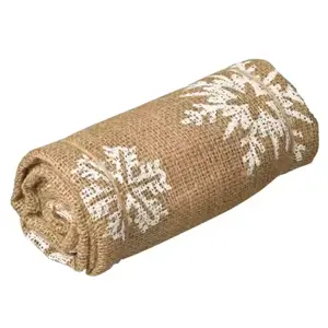 NATURE Afdekhoes jute met koord - Naturel - afbeelding 1