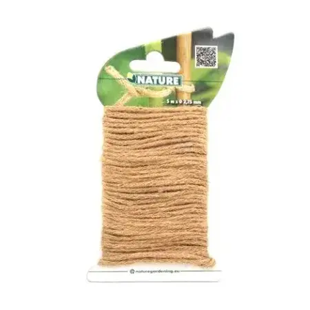 Nature Jute touw naturel ijzeren kern 5m - afbeelding 3