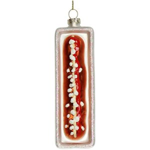 Ornament Frikandel glas 12.8cm - afbeelding 2