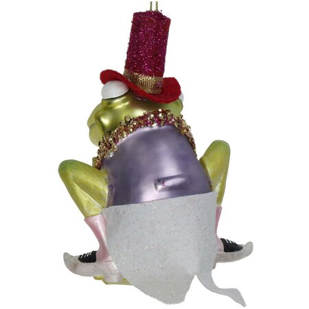 Ornament Kerstoetel Bruidegom groen 7x8x12cm - afbeelding 2