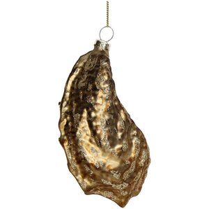 Ornament Oester glas goud 14cm - afbeelding 2