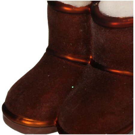Ornament Winter UGG glas bruin 8.7cm - afbeelding 2
