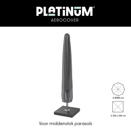 Platinum AeroCover Parasol cover H165x25/35 - afbeelding 2