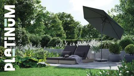 Platinum Parasolvoet met wielen | Ceramica | 40kg | Antraciet | PRE-ORDER - afbeelding 3