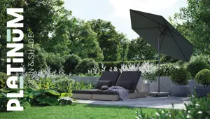 Platinum Parasolvoet met wielen | Ceramica | 40kg | Antraciet | PRE-ORDER - afbeelding 3