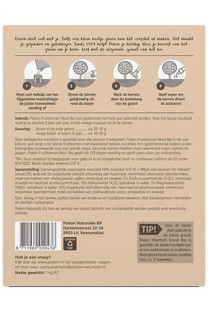 Pokon Bio Fruitbomen Mest 1kg - afbeelding 3