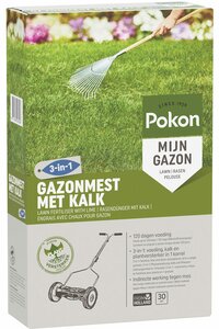 Pokon Gazonmest met kalk 3-in-1 30m2 - afbeelding 1