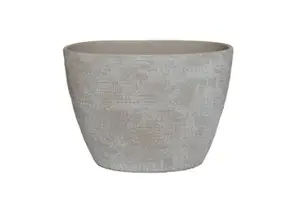 Pot kobe ovaal 33x16x26cm znd/beige