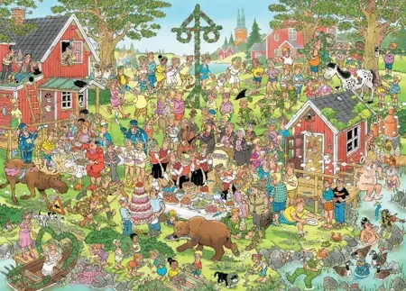 Puzzel Jan van Haasteren Midzomerfeest 1000 stukjes - afbeelding 2