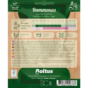 Rammenas ostergru rosa 2 per 12m - afbeelding 2