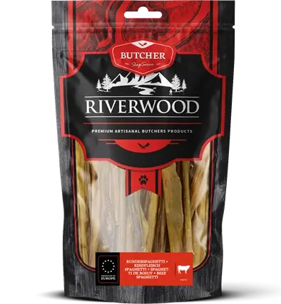 Riverwood hondensnack runderspaghetti 100 gram