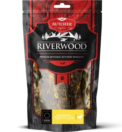 Riverwood hondensnacks eendennekken 200 gram