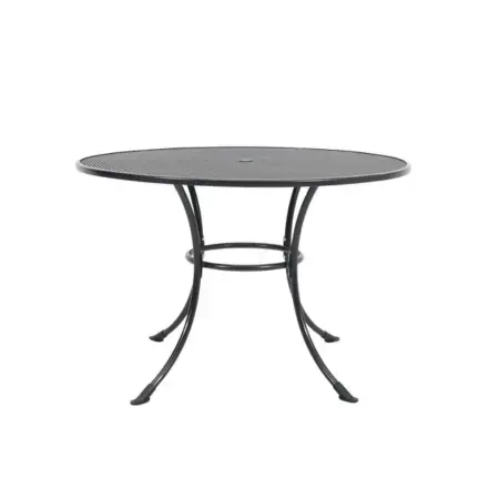 Tuintafel Rond 110 Rond 110 strekmetaal tafel - Tuincentrum GroenRijk Den Bosch