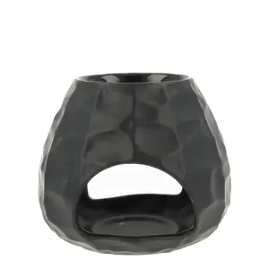 Scentchips Bol Gebeiteld Zwart waxbrander geurbrander