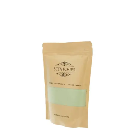 Scentchips kaarsenzand 250gr groen - afbeelding 2