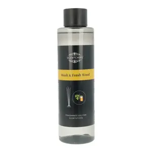 Scentchips Navulling geurstokjes Musk & Vers hout - 400ml