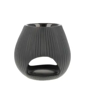 Scentchips Oval Low Zwart waxbrander geurbrander