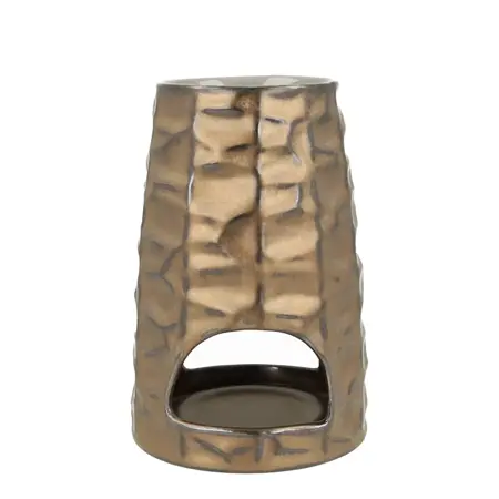 Scentchips Pion Gebeiteld Brons waxbrander geurbrander - afbeelding 1