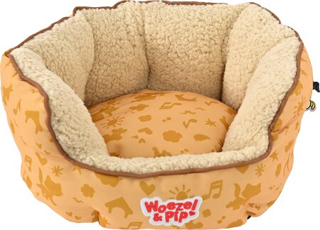 Slaapmand rond Woezel en Pip d40cm geel - afbeelding 1