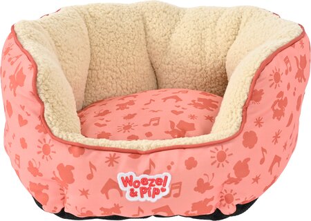 Slaapmand rond Woezel en Pip d50cm roze - afbeelding 1