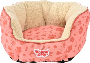 Slaapmand rond Woezel en Pip d50cm roze