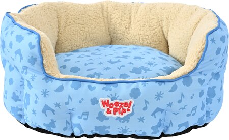 Slaapmand rond Woezel en Pip d60cm blauw - afbeelding 1