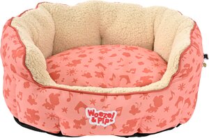 Slaapmand rond Woezel en Pip d60cm roze