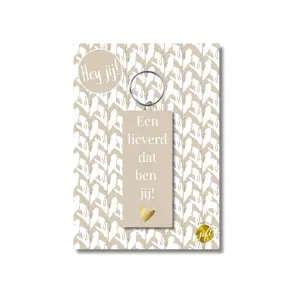 Sleutelhanger een lieverd