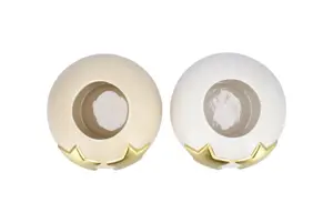 Smiley pot 15X12cm - wit of beige - afbeelding 2