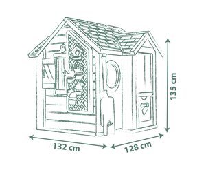 Smoby Garden House Speelhuis afmetingen
