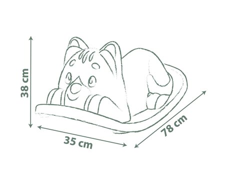 Smoby Kattenwip Rocker Groen afmetingen