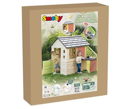 Smoby Nature Speelhuis met keuken verpakking