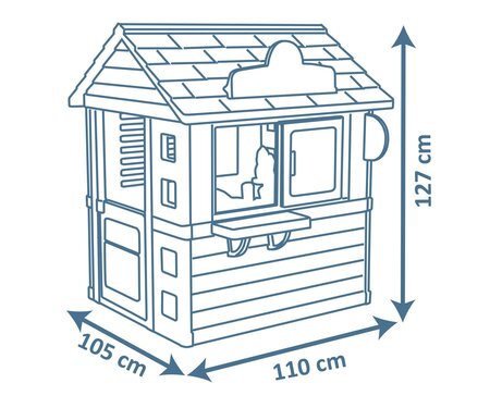 Smoby Sweety Corner Speelhuis afmetingen