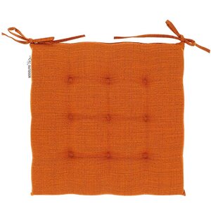 Stoelkussen senna 40x40x3cm terra