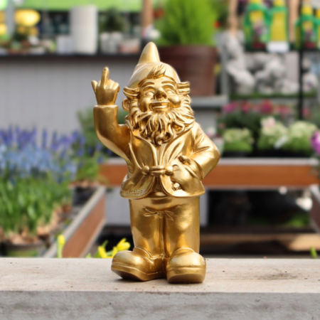 Stoobz kabouter f*ck you goud 32cm  - afbeelding 1