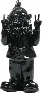 Stoobz kabouter peace 31cm zwart - afbeelding 2